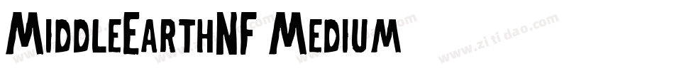 MiddleEarthNF Medium字体转换